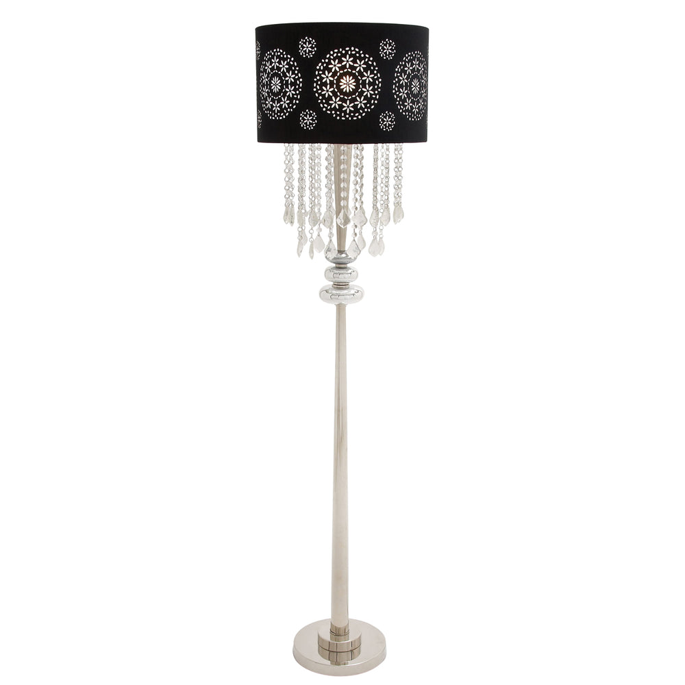 Urban Designs Contemporary Parisian Glass Pendant 64" Floor Lamp