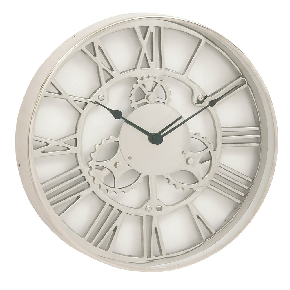 Urban Designs Gear Wheel Collection 18-Inch Aluminum Round Wall Clock