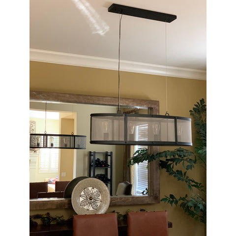LightMakers 3056412 LANCELOT Hanging Lamp, Black