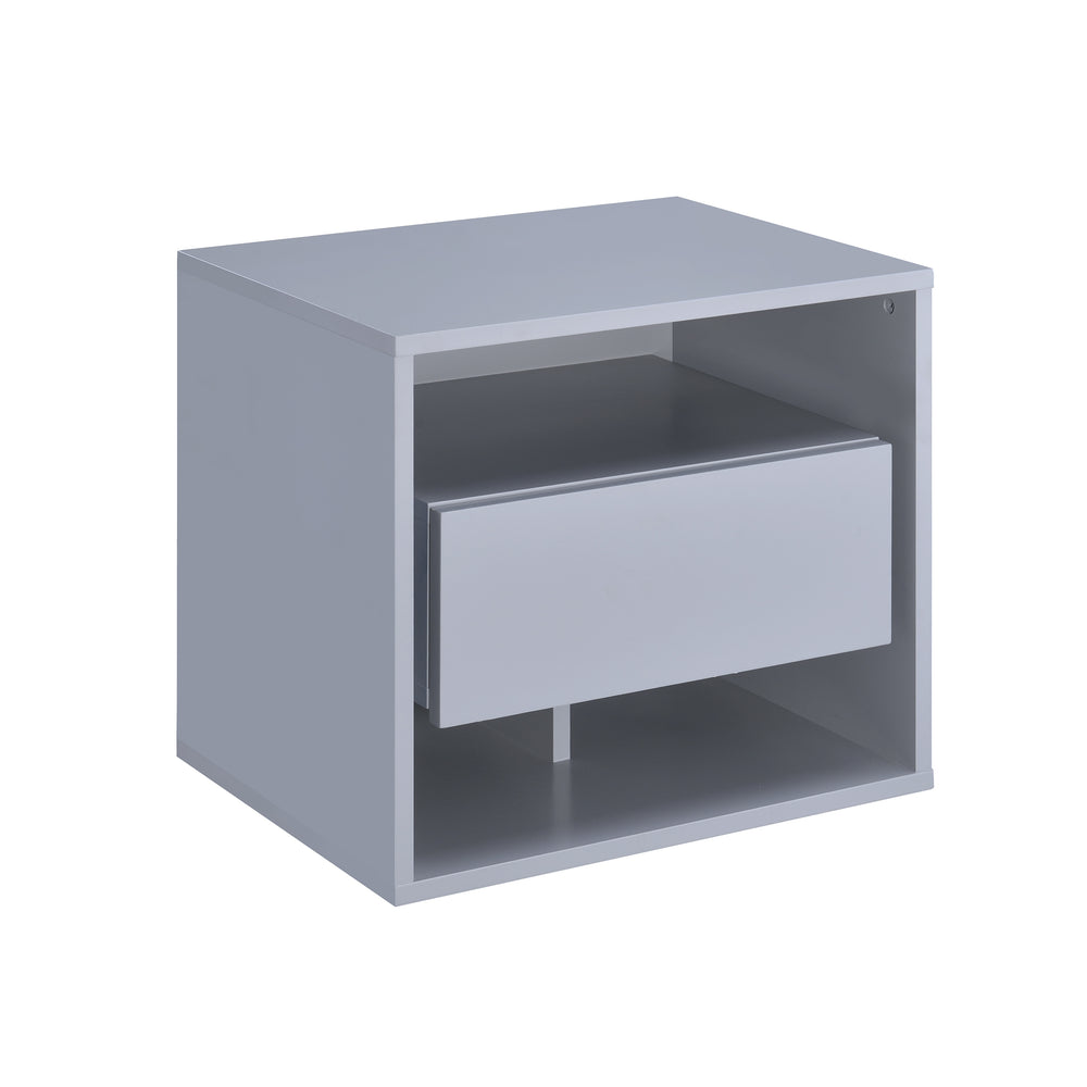 Urban Designs Cestino 1-Drawer Nightstand - Gray