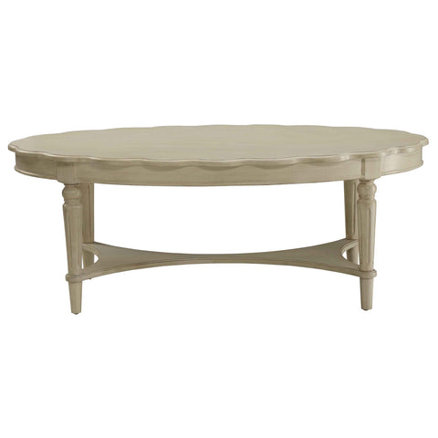 Urban Designs Devine 50" L Coffee Table - Antique White