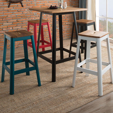 Urban Designs 41" H Metal And Wood Bar Table