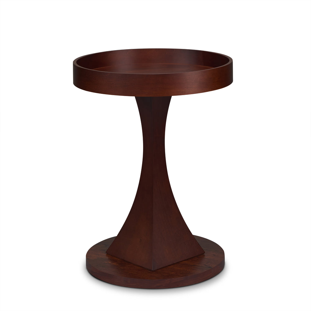 Urban Designs Brandon Pedestal End Table - Walnut