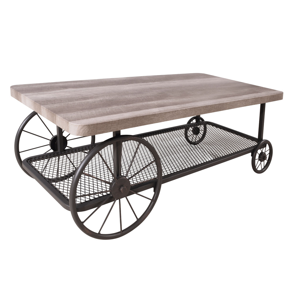 Urban Designs Industrial Style Coffee Table - Oak Antique Grey