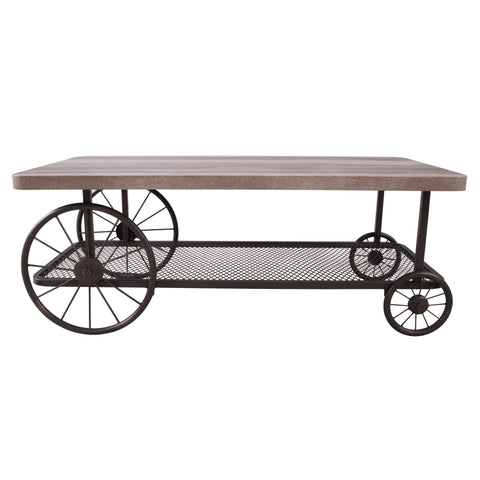 Urban Designs Industrial Style Coffee Table - Oak Antique Grey