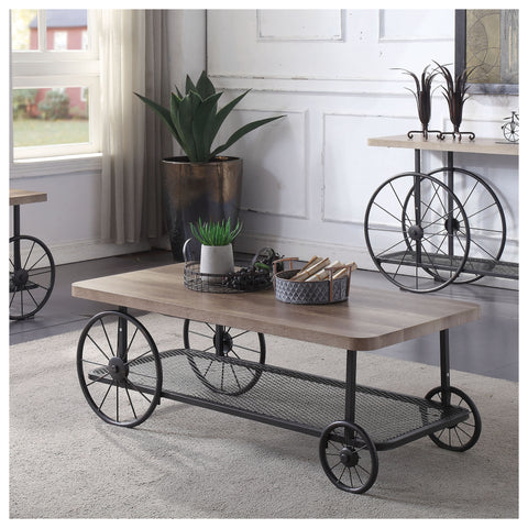 Urban Designs Industrial Style Coffee Table - Oak Antique Grey