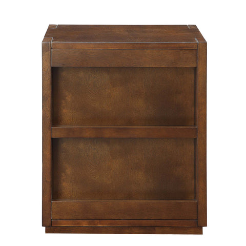 Urban Designs Landon Side Storage Bookshelf Wooden End Table - Espresso