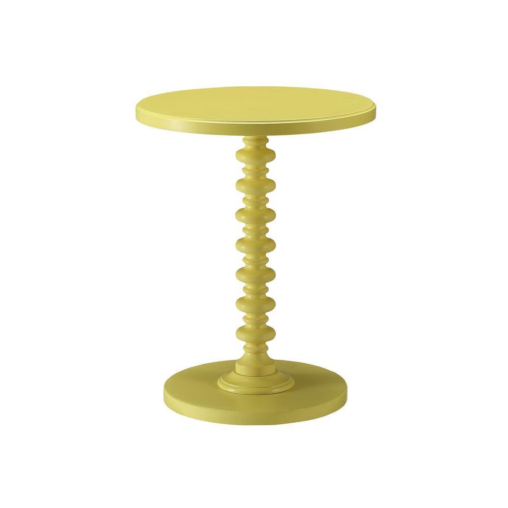 Urban Designs Kostka Wooden Accent Side Table - Yellow