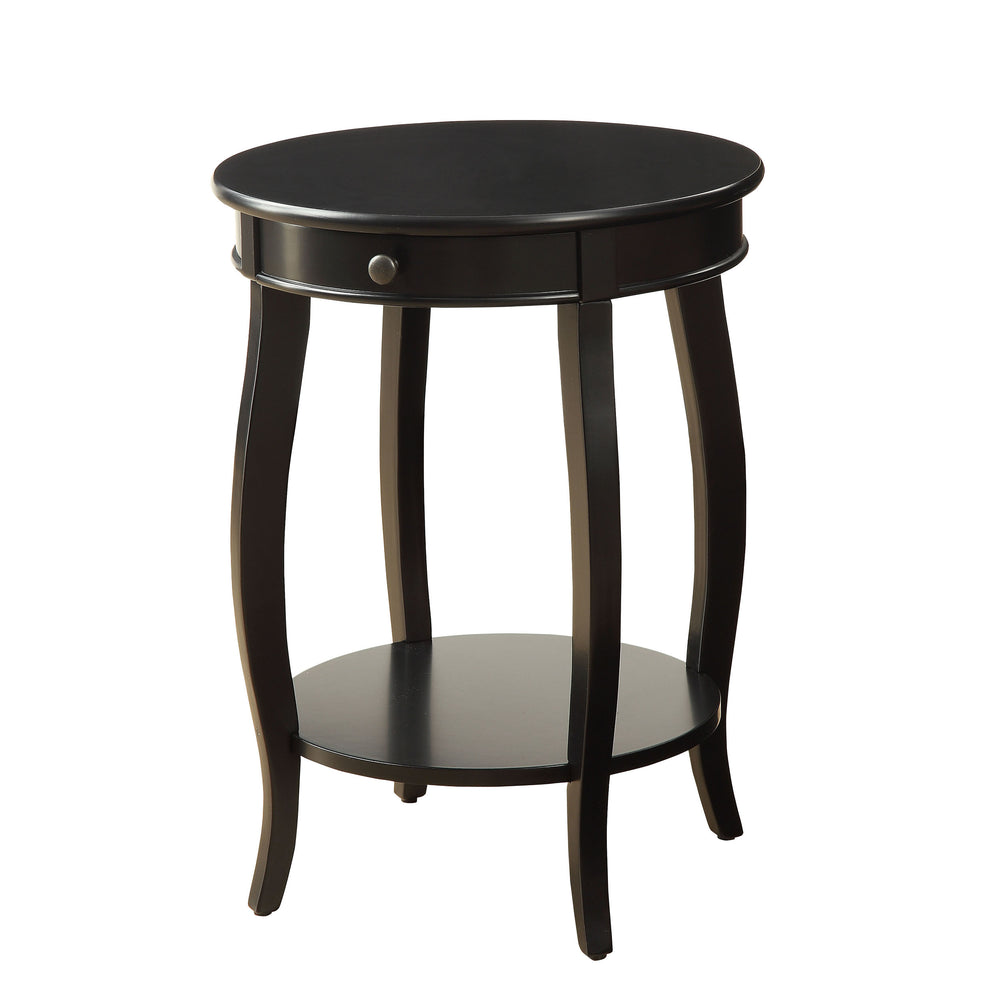 Urban Designs Alba Wooden Accent Side Table - Black