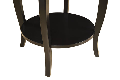 Urban Designs Alba Wooden Accent Side Table - Black