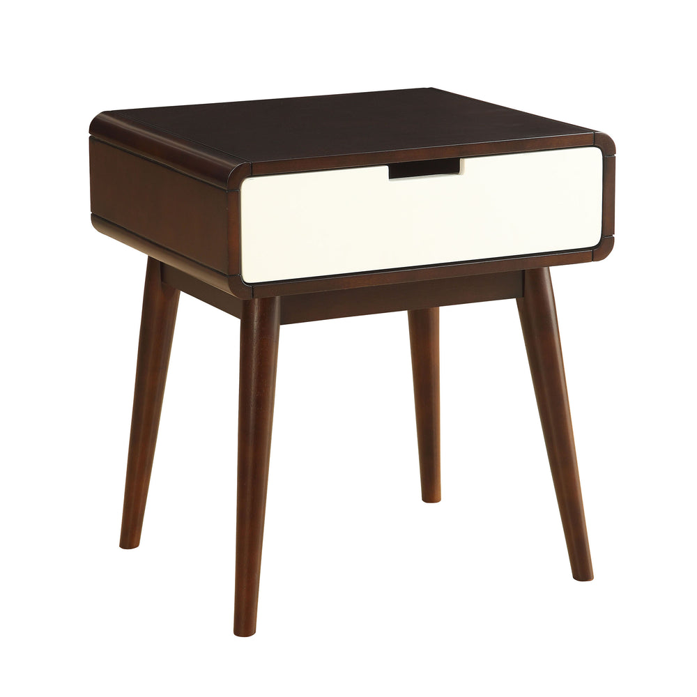 Urban Designs Akron USB Power Dock End Table - Walnut