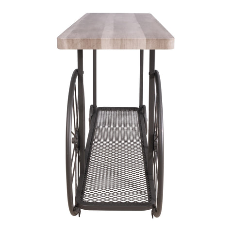 Urban Designs Industrial Style Sofa Table - Oak Antique Gray