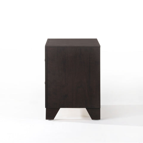 Urban Designs 2-Drawer Wooden Nightstand - Espresso Brown