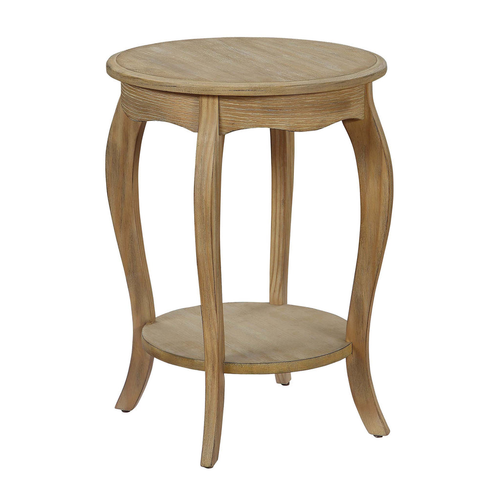 Urban Designs Kayley Wooden Accent Side Table - Weathered White