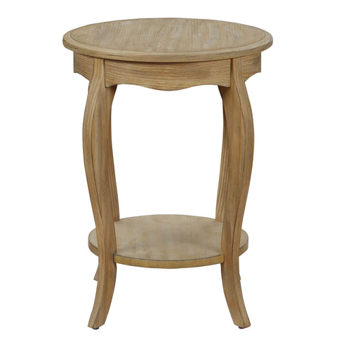 Urban Designs Kayley Wooden Accent Side Table - Weathered White