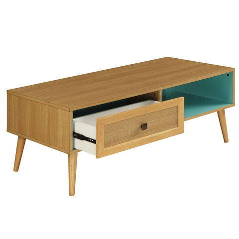 Urban Designs Delightful 47" L Coffee Table - Natural