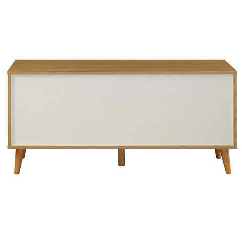 Urban Designs Diamond Console Table - Natural and White