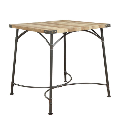 Urban Designs 36" H Metal And Solid Wood Counter Height Table