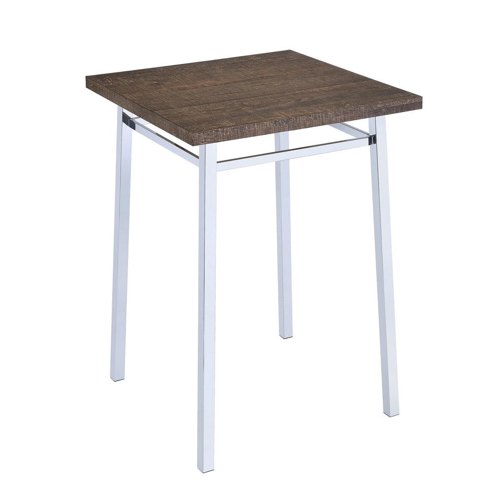 Urban Designs 42" H Chrome Metal Base Bar Table