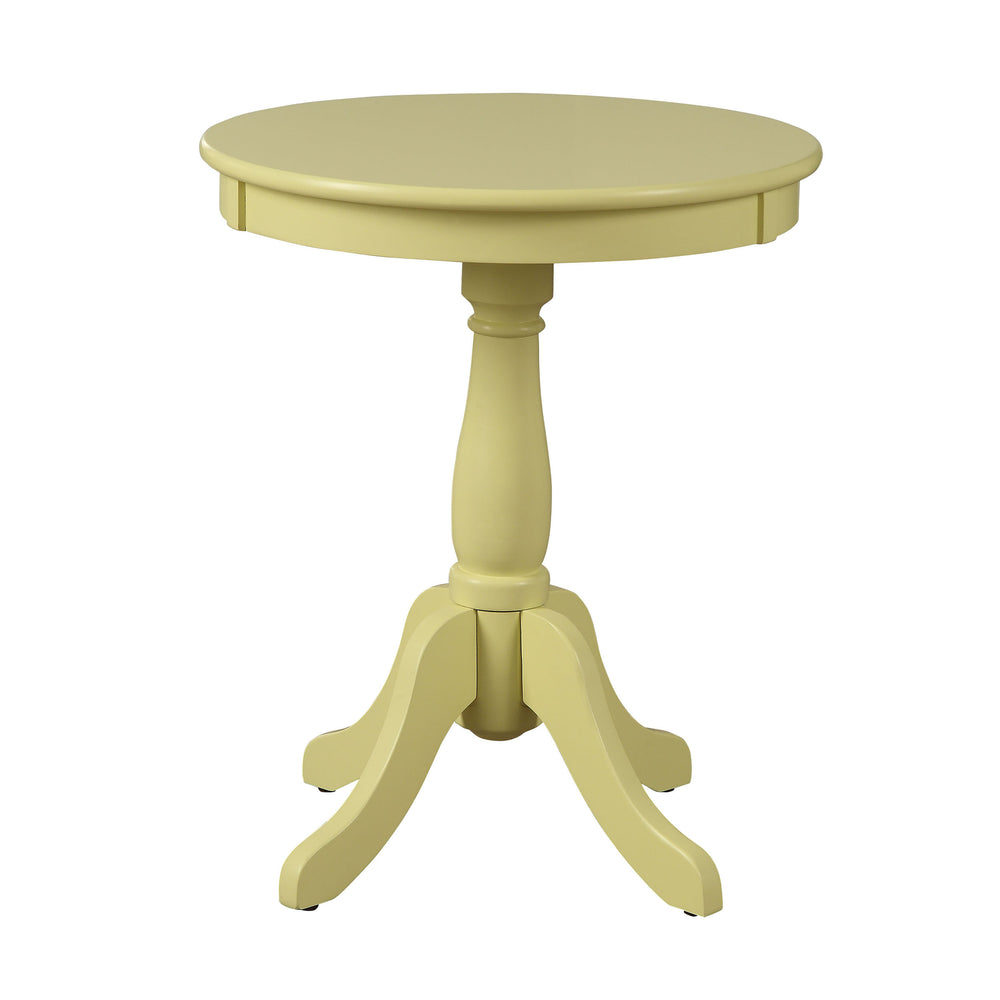 Urban Designs Alanis Wooden Accent Side Table - Light Yellow
