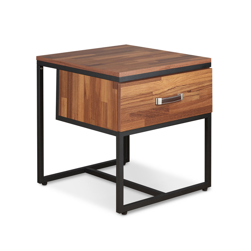 Urban Designs Parquet Collection End Table - Walnut