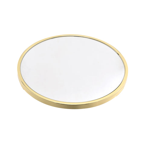 Urban Designs Halo Accent Side Table - Mirror and Gold
