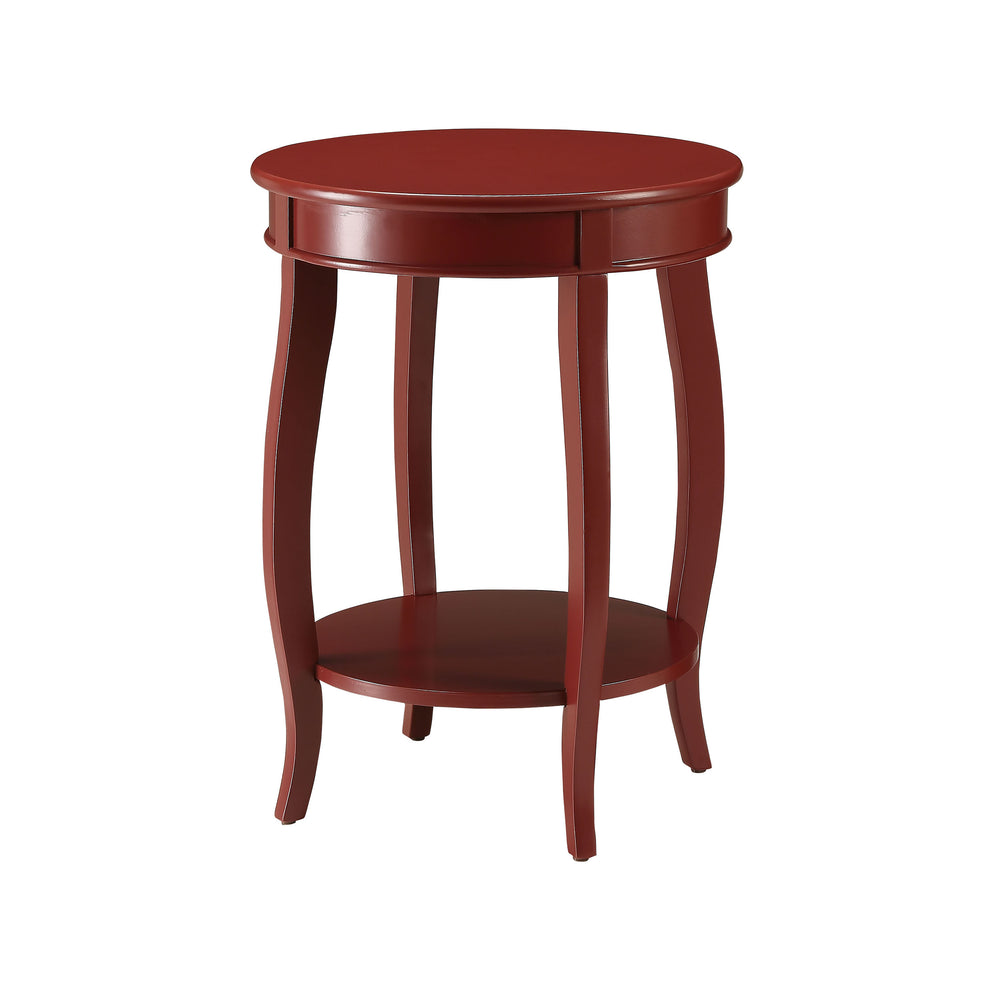 Urban Designs Portici Wooden Accent Side Table - Red