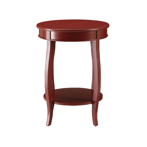 Urban Designs Portici Wooden Accent Side Table - Red