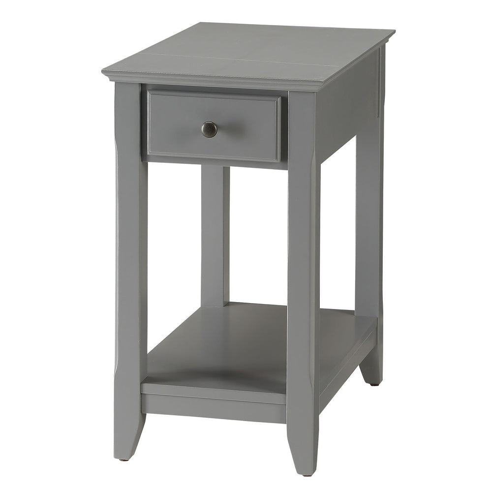 Urban Designs Bega Wooden Accent Side Table - Gray