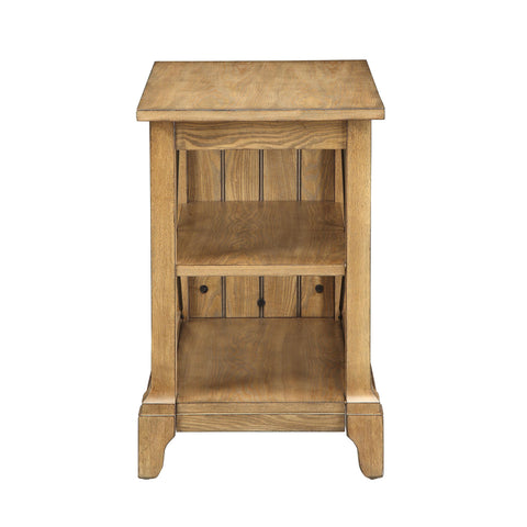 Urban Designs French Provincial Design 3-Tier End Table - Oak