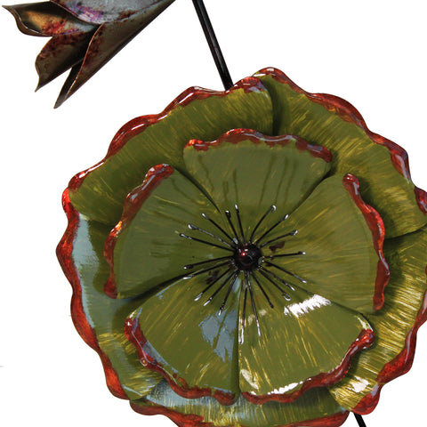 Urban Designs Spring Flowers Metal Art Wall Panel Decor - Set of 2