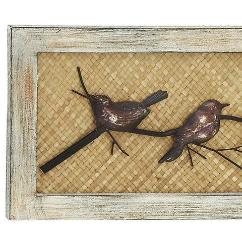 Urban Designs Iron Birds Metal and Wood Wall Decor