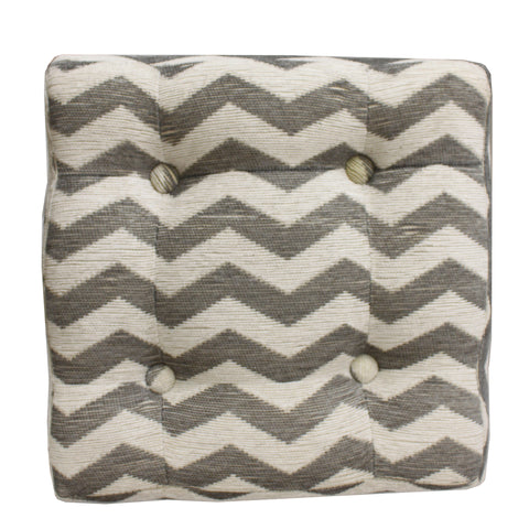 Urban Designs Square Chevron Fabric Storage Trunk Ottoman - Set of 2