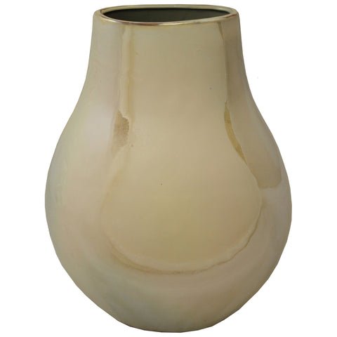 Urban Designs Artisan Handcrafted Ceramic Flower Round Accent Vase