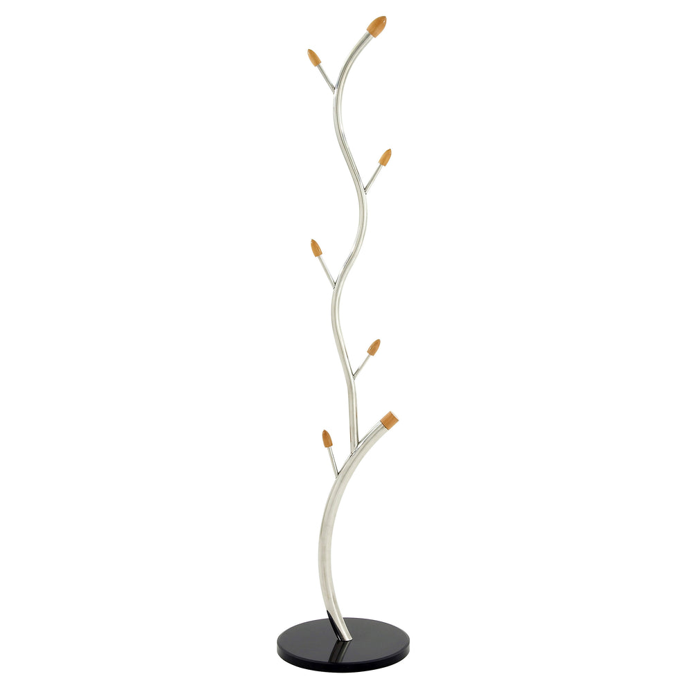 Urban Designs Twisted Tree 67" Marble Base Coat Rack - 6 Hooks