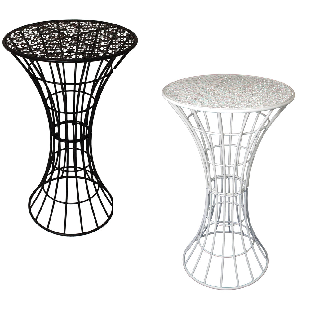 Urban Designs Floral Blossom Top Metal Outdoor Bar Table