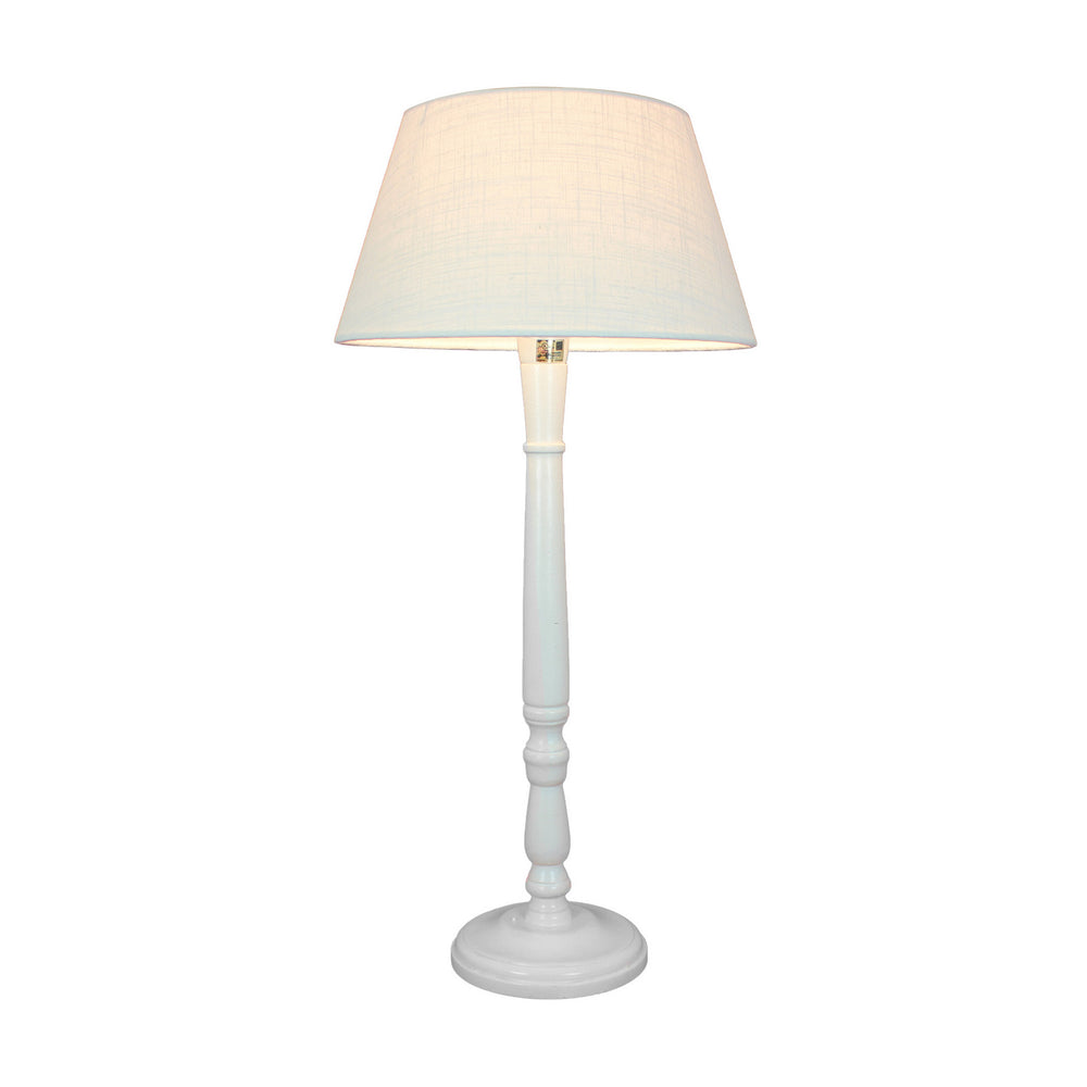 Urban Designs 25-Inch Pole Whitewashed Wood Table Lamp
