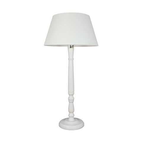Urban Designs 25-Inch Pole Whitewashed Wood Table Lamp