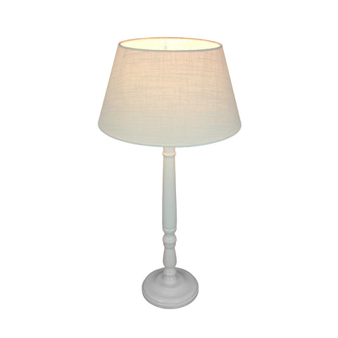Urban Designs 25-Inch Pole Whitewashed Wood Table Lamp