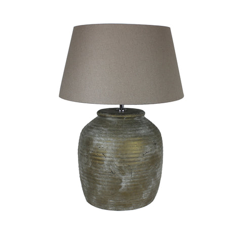 Urban Designs 22-Inch Antique Bronze Gray Wash Ceramic Table Lamp