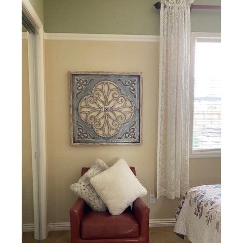 Urban Designs Alene Handcrafted Wood Metal Framed Wall Decor
