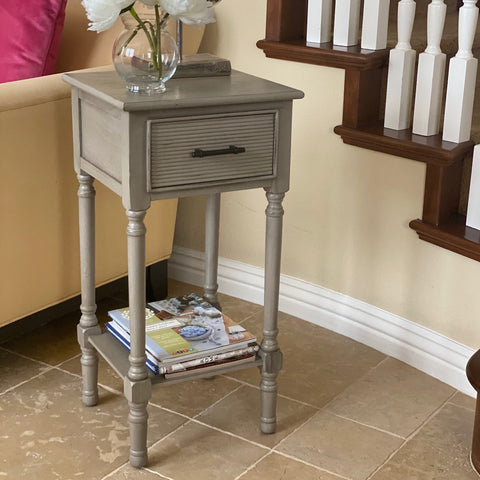 Urban Designs French Country End Accent Table With Storage