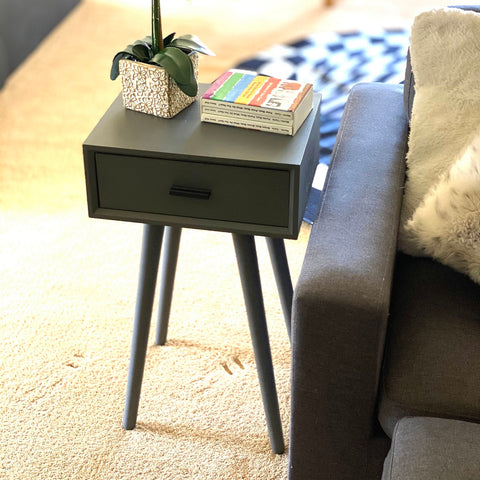 Urban Designs Aviano Casual Modern Space Wood Accent Table - Grey
