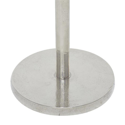 Urban Designs Bria Silver Round Aluminum Accent End Table