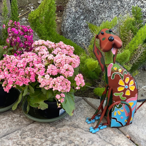 Urban Designs Artisan Dog Metal Sculpture Garden Decor