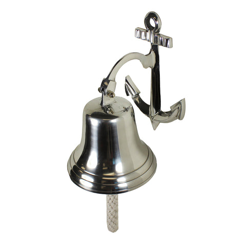 Urban Designs Nautical Solid Aluminum Ship Bell With Anchor