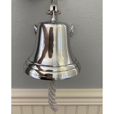 Urban Designs Nautical Solid Aluminum Ship Bell With Anchor