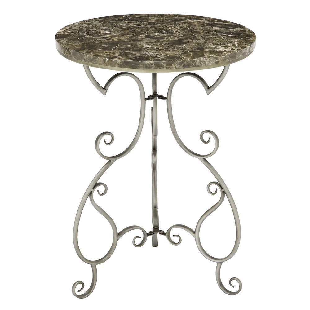 Urban Designs 27" Faux Marble Top Round Accent Table