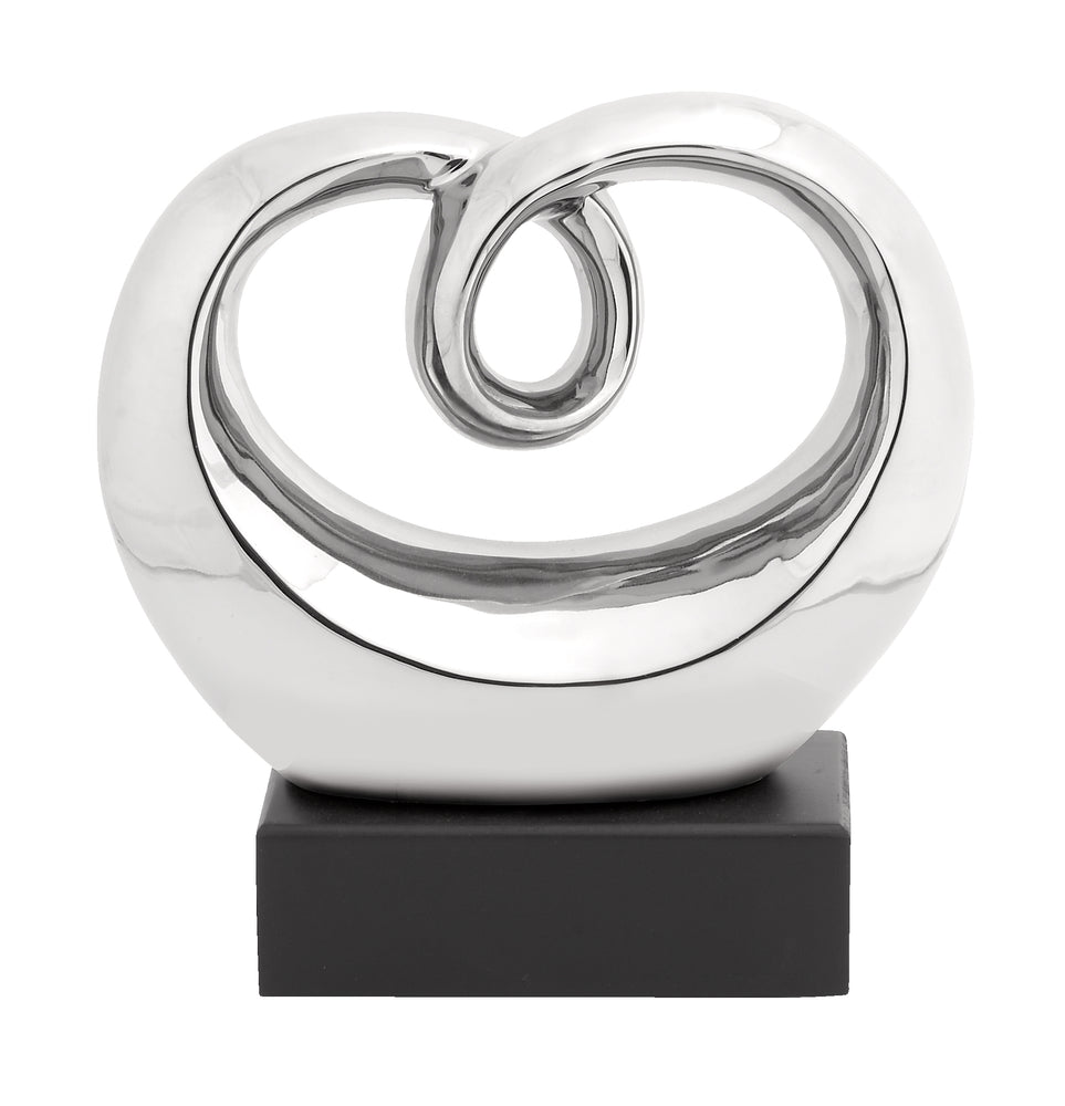 Decorative Perfect Polished Abstract Whirling Tabletop Sculpture