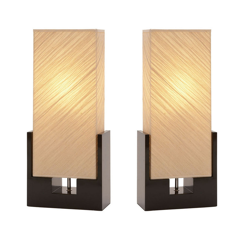 Urban Designs Alice Polystone Table Lamp - Set of 2